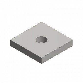 Accessories Counter plate 12x12x2cm d.32